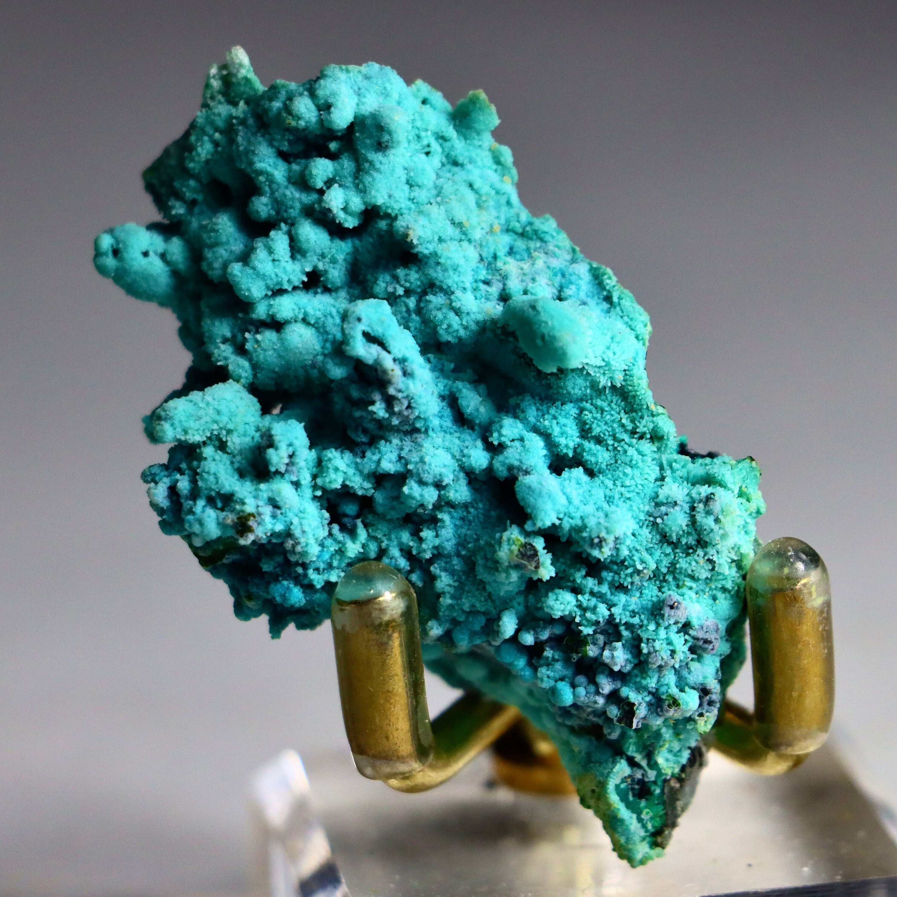 Chrysocolla on Quartz with Malachite