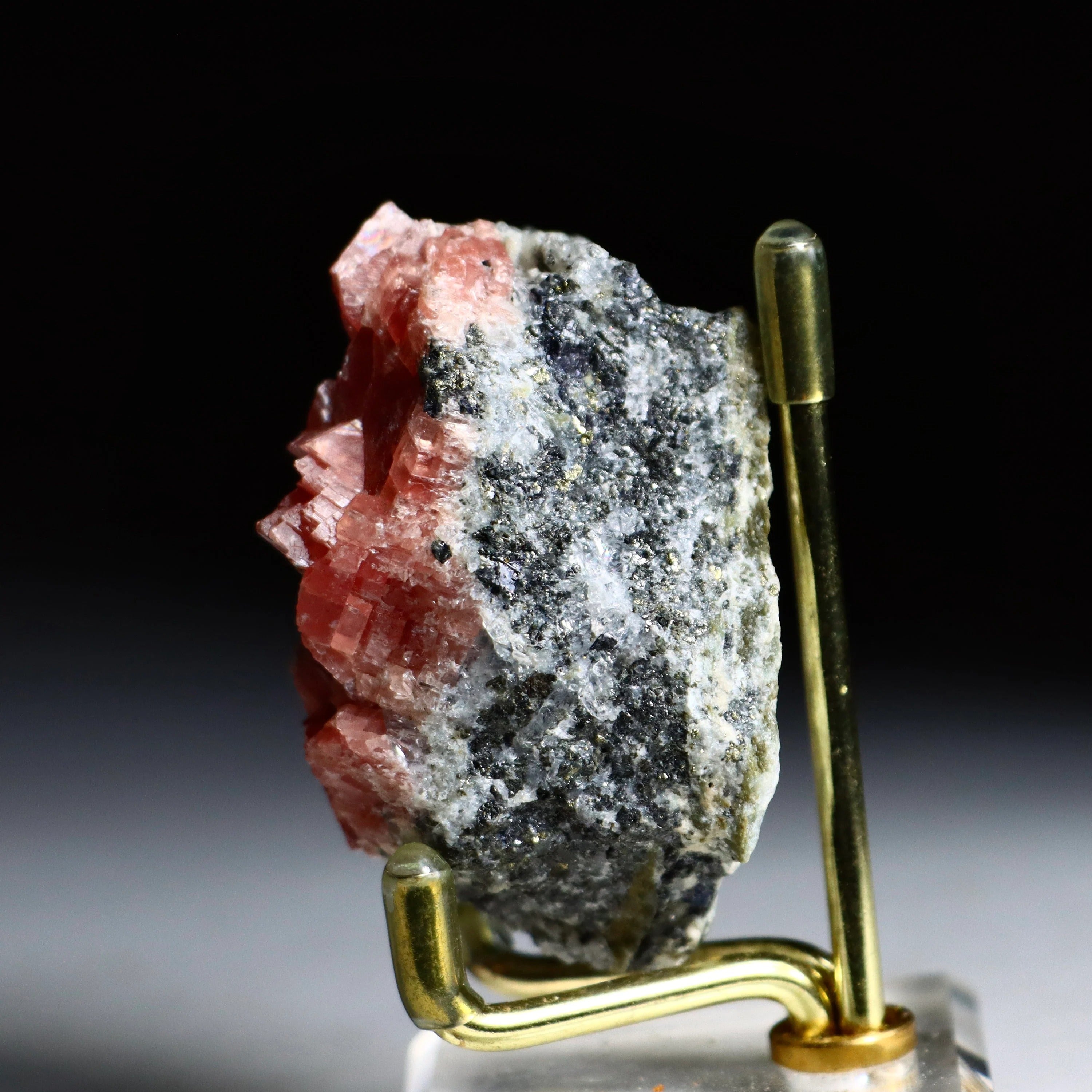 Sweet Home Rhodochrosite & Pyrite Matrix | Colorado