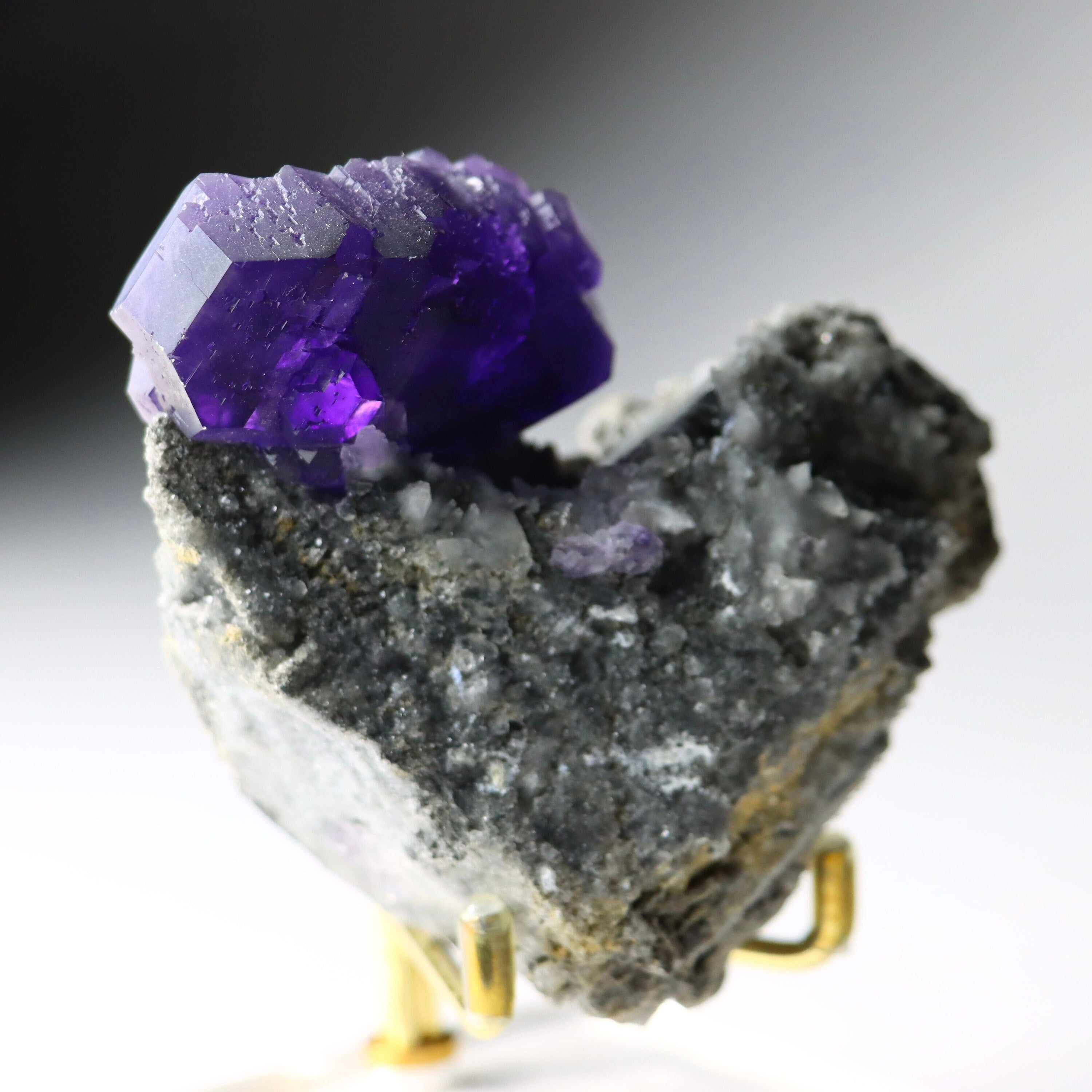 Purple “Tanzanite” Fluorite Crystal | Natural Cubic Fluorite from Xiayang Mine, Fujian, China