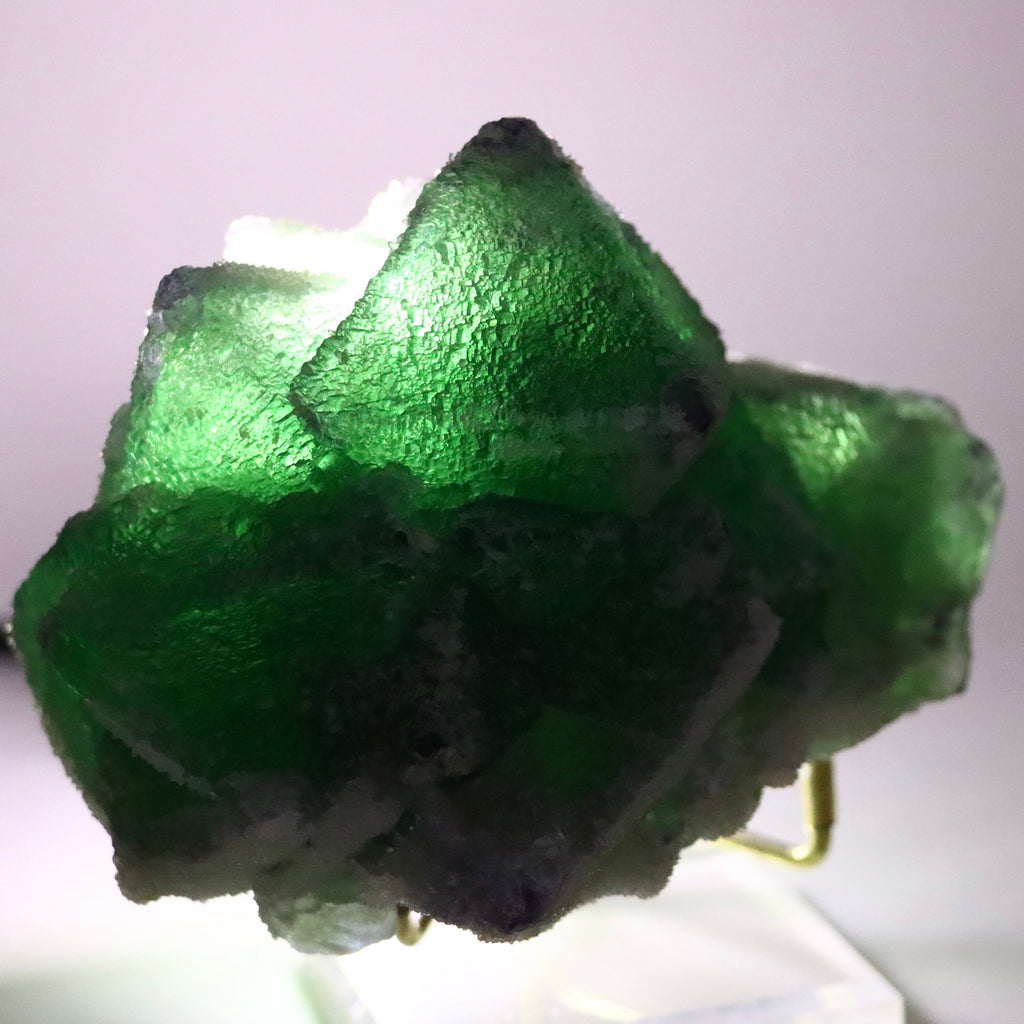 Octahedral Fluorite with Quartz | Natural Fluorite Crystal from Inner Mongolia, China