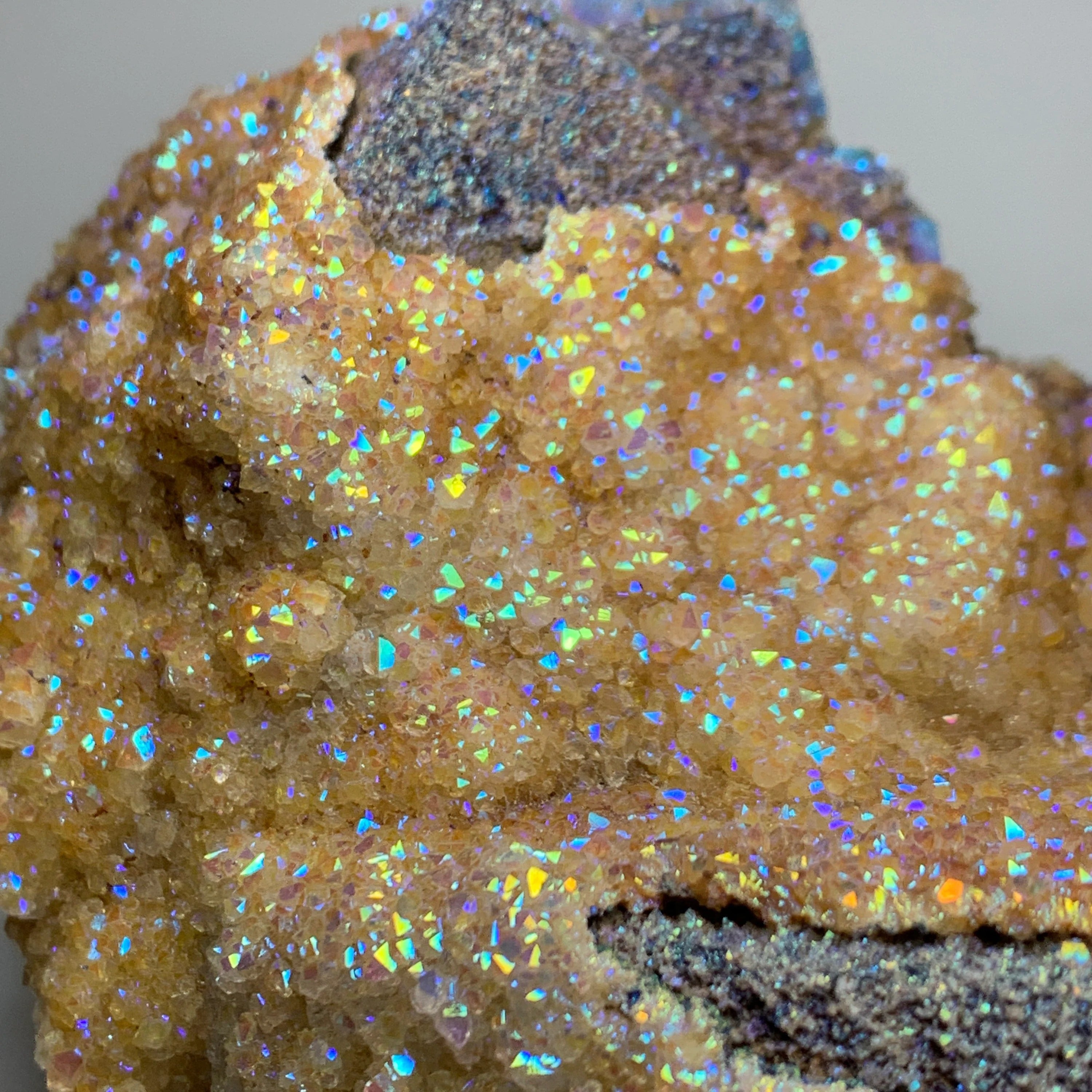 Large Flame Fluorite with Titanium Aura Quartz | Treated Rogerley Fluorite from Diana Maria Mine, England