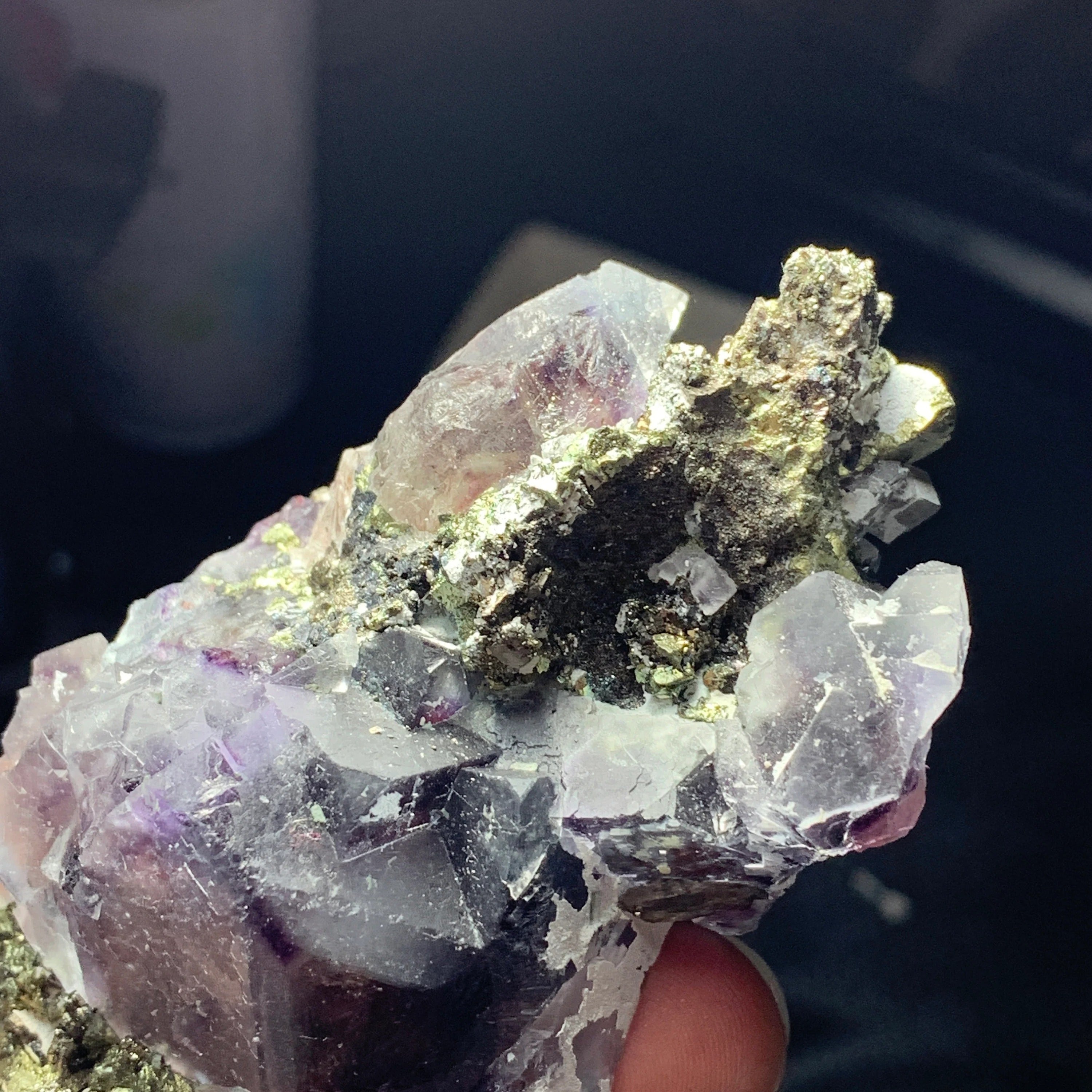 Phantom Fluorite with Pyrite | Inner Mongolia