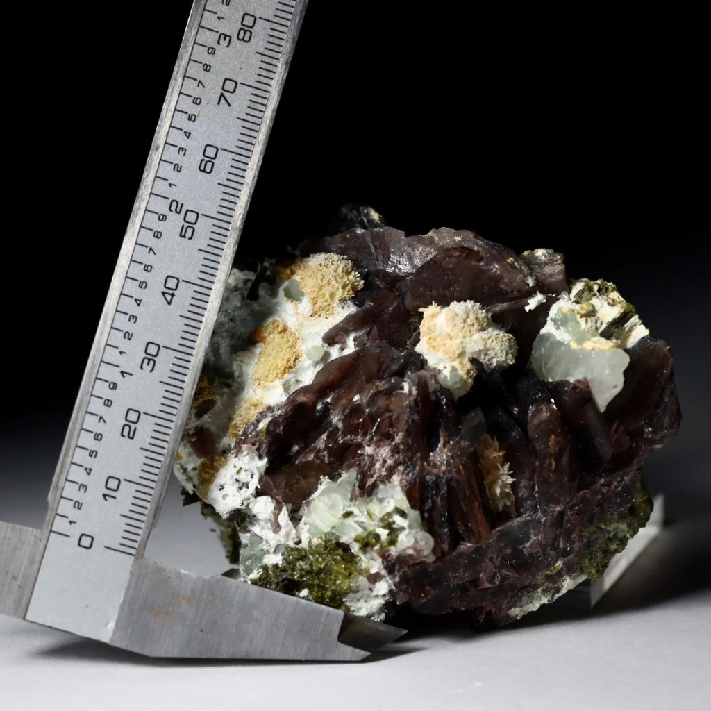 Axinite with Epidote & Tourmaline | Pakistan