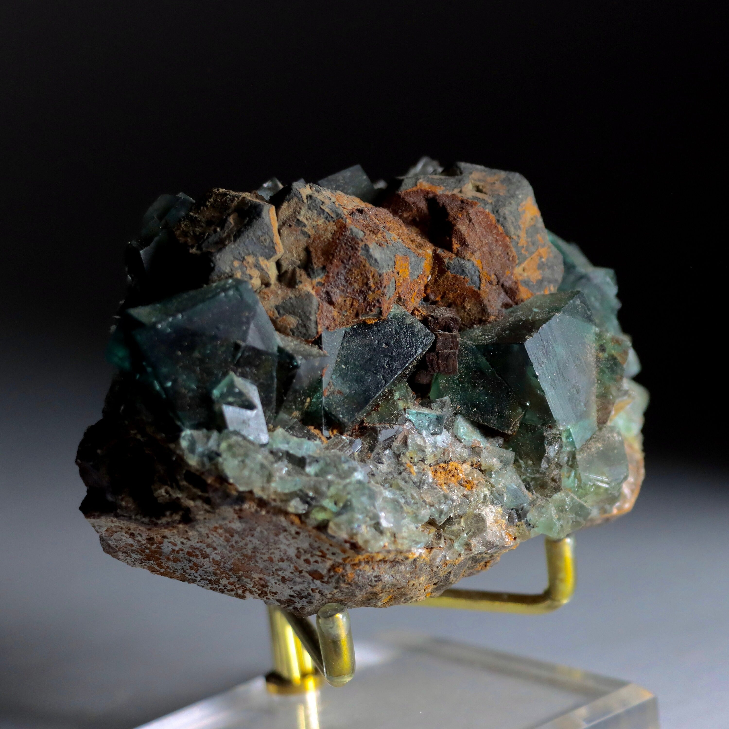 Color Changing Fluorite with Galena