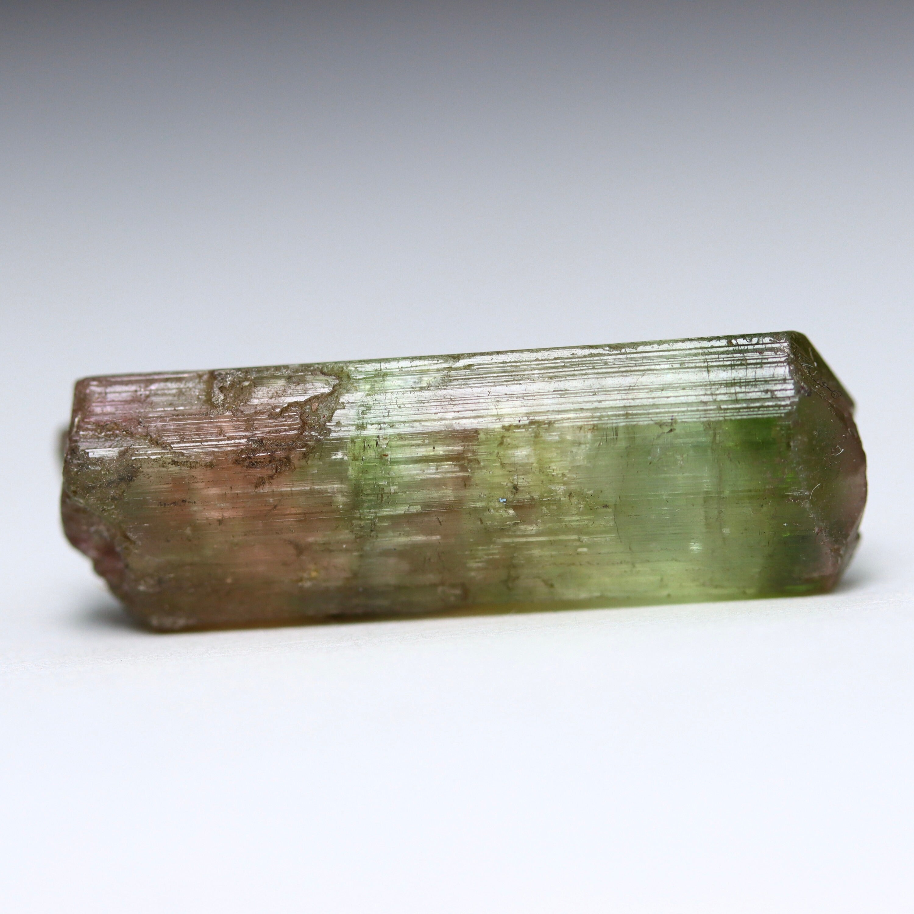 Catseye Watermelon Tourmaline Crystal