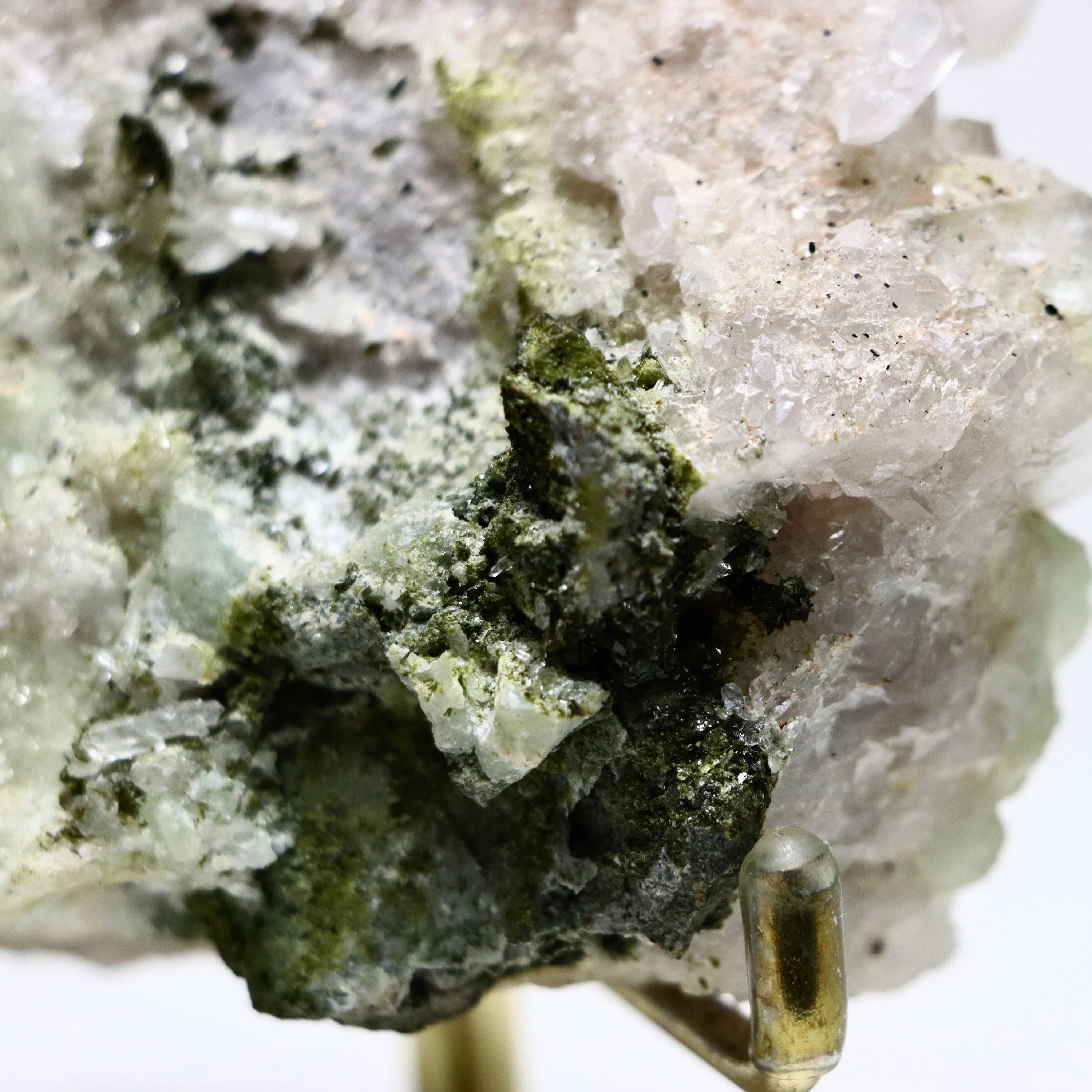 Prehnite on Quartz w/ Epidote