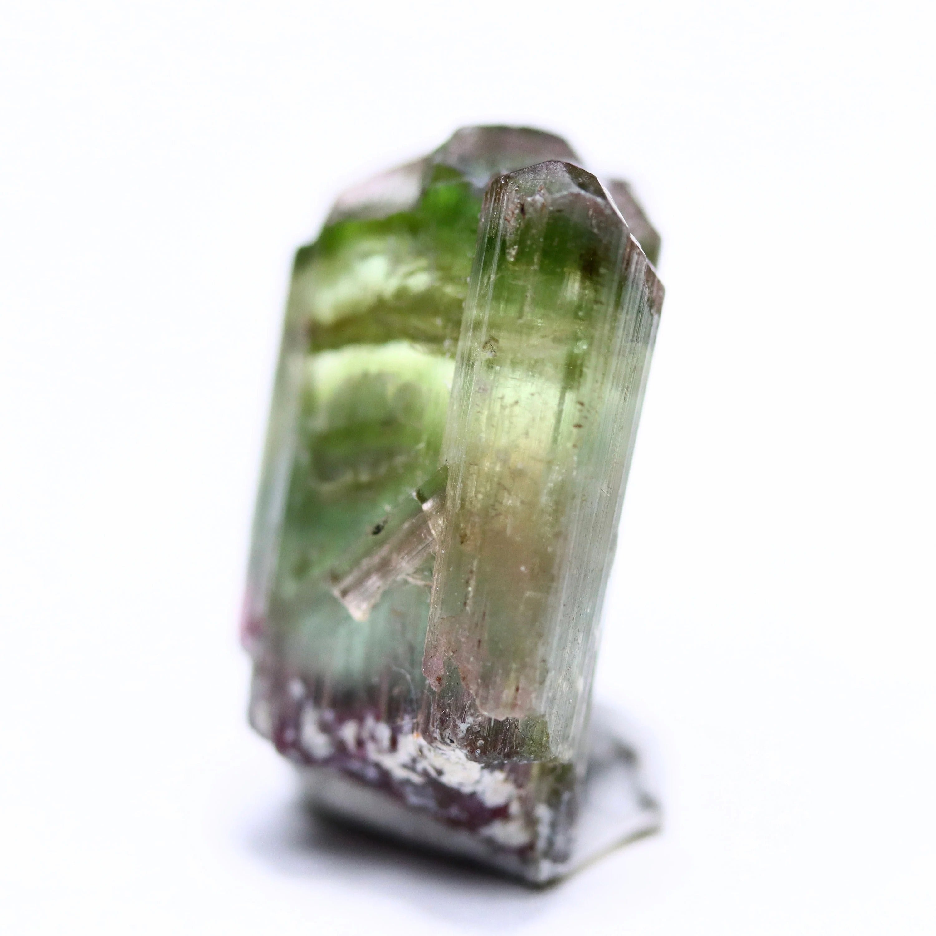 Catseye Watermelon Tourmaline Crystal | Green & Pink Tourmaline from Brazil