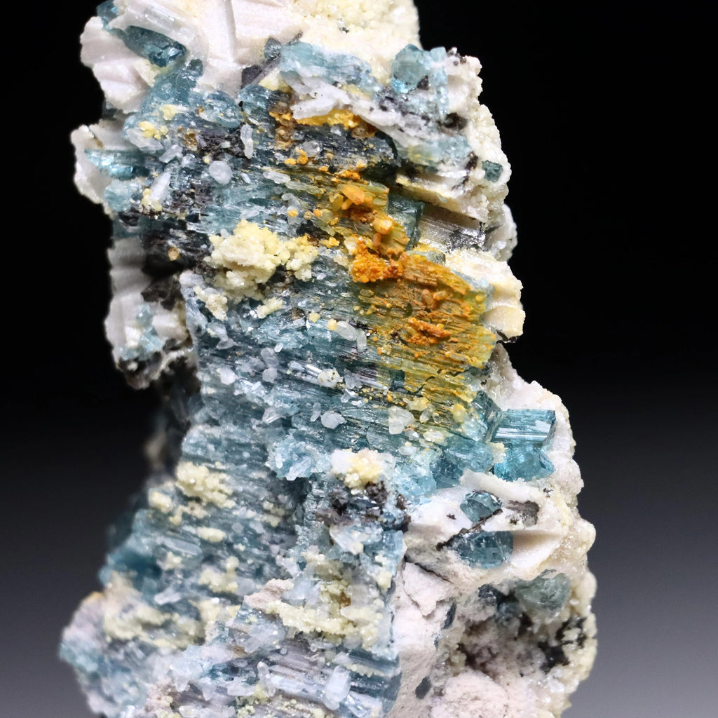 Indicolite Blue Tourmaline with Lepidolite | Brazil
