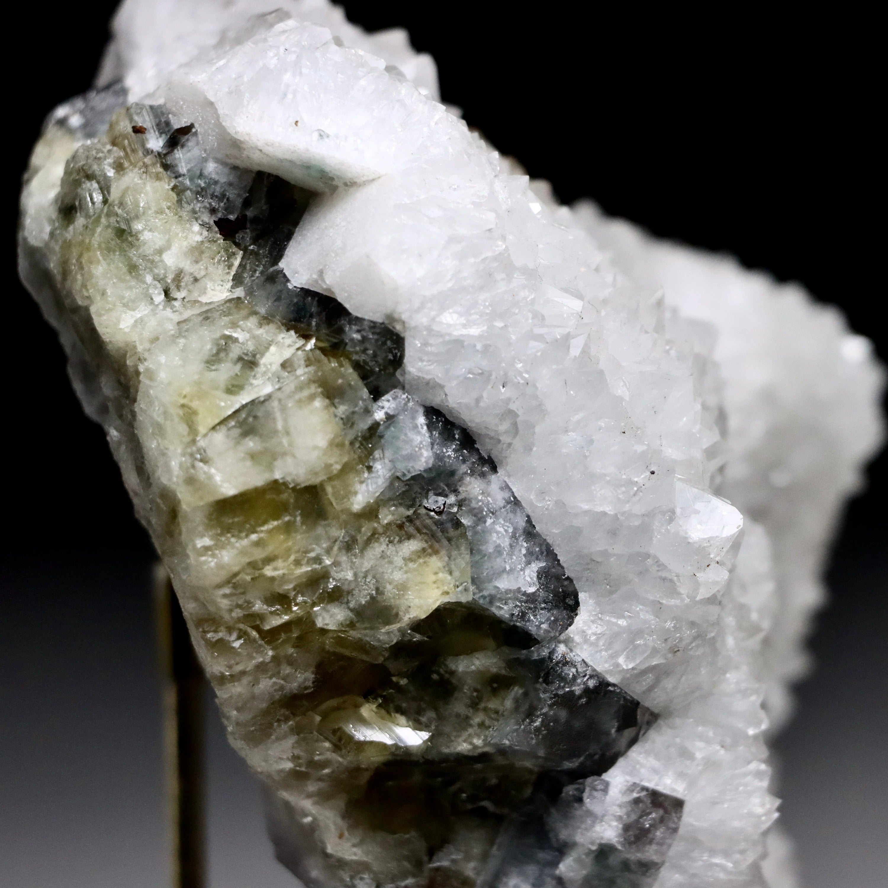 RARE Diana Maria Quartz on Fluorite | Rogerley Fluorite UV Reactive Specimen